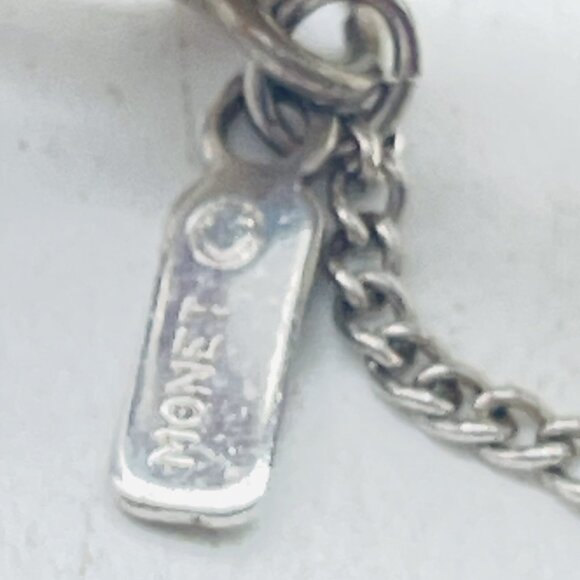 Vintage MONET Bracelet Silver Tone Link Signed Collectible READ - Picture 5 of 9